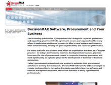 Tablet Screenshot of decisionmax.com.au
